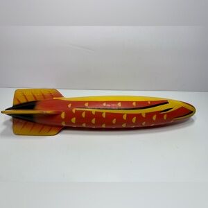 SwimWays Toypedo Gliding Underwater Torpedo Pool Toy 11" RARE Vintage Orange